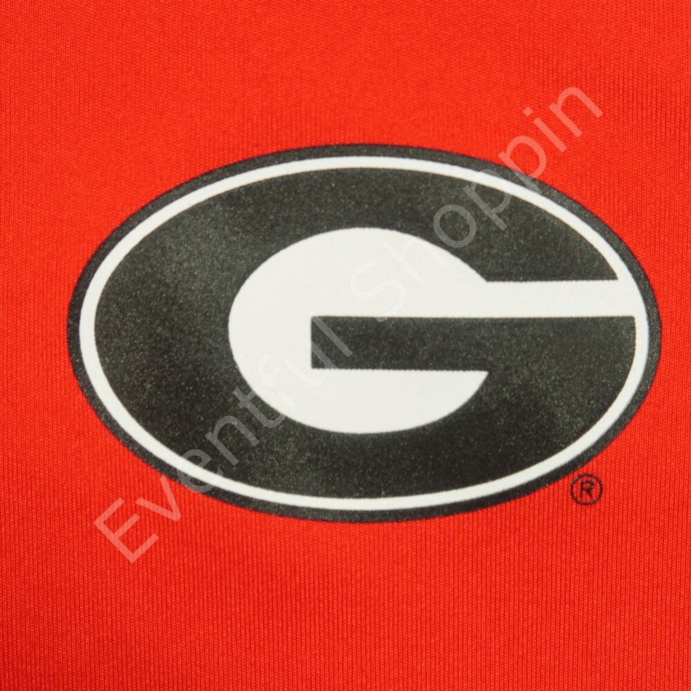 Nike Georgia Bulldogs Polo Shirt Mens L Red Gray Short Sleeve Sideline - Picture 4 of 8